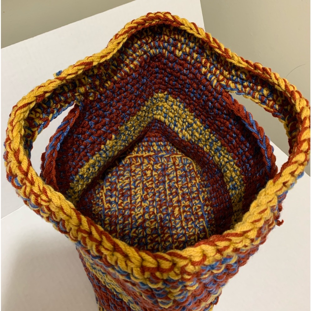 Toy Basket Book Basket Pet Supplies Basket Handmade Crocheted - Picture 2 of 16